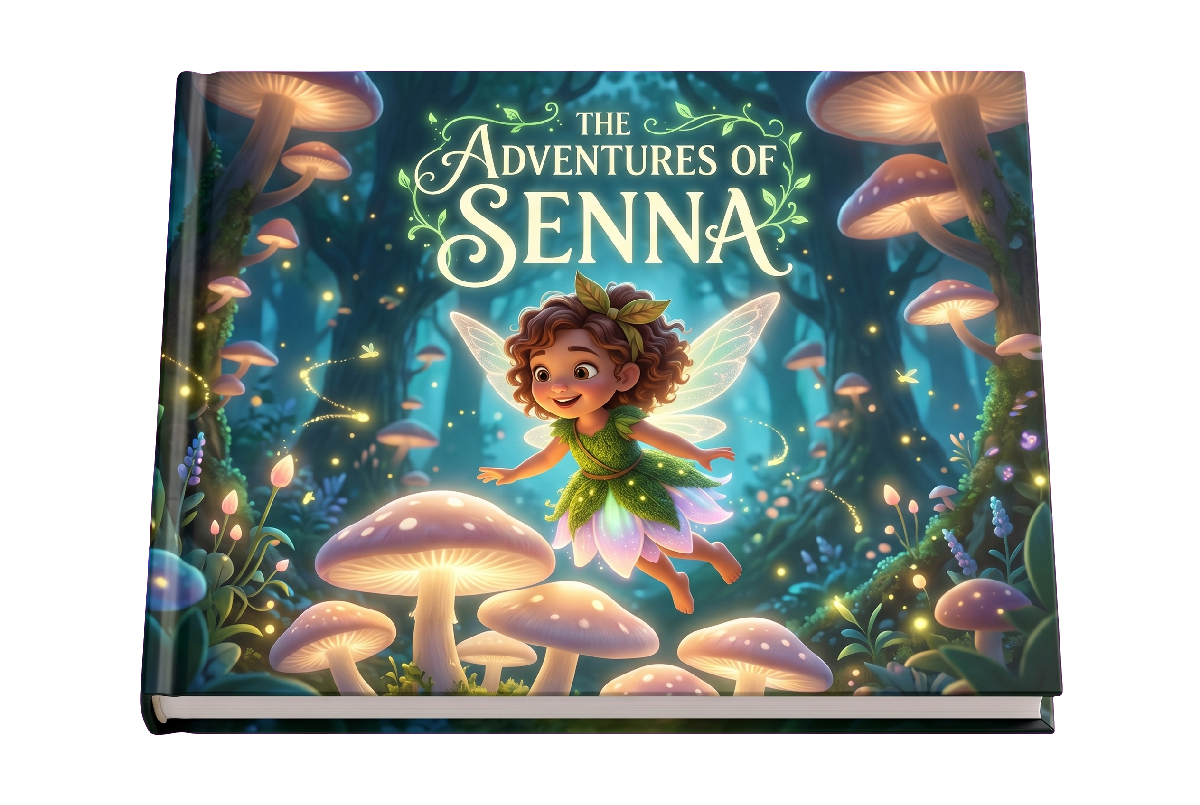 Senna's personalised storybook cover