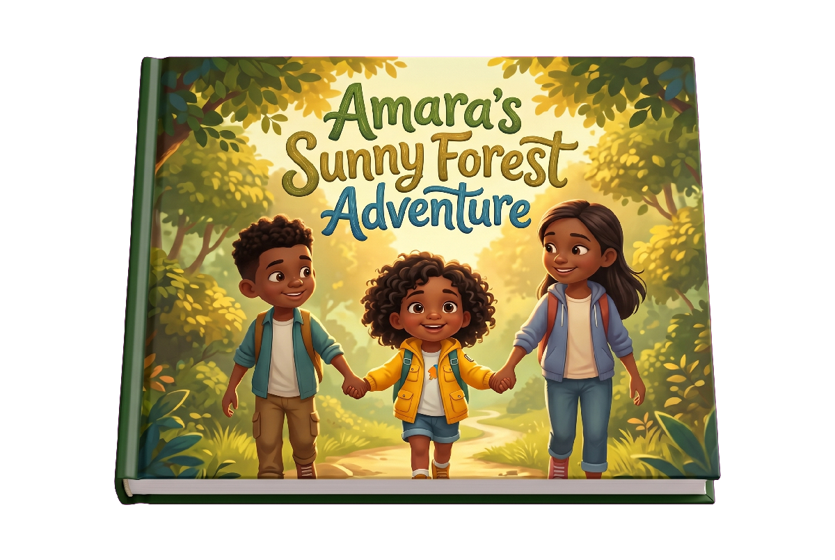 Amara's personalised storybook cover
