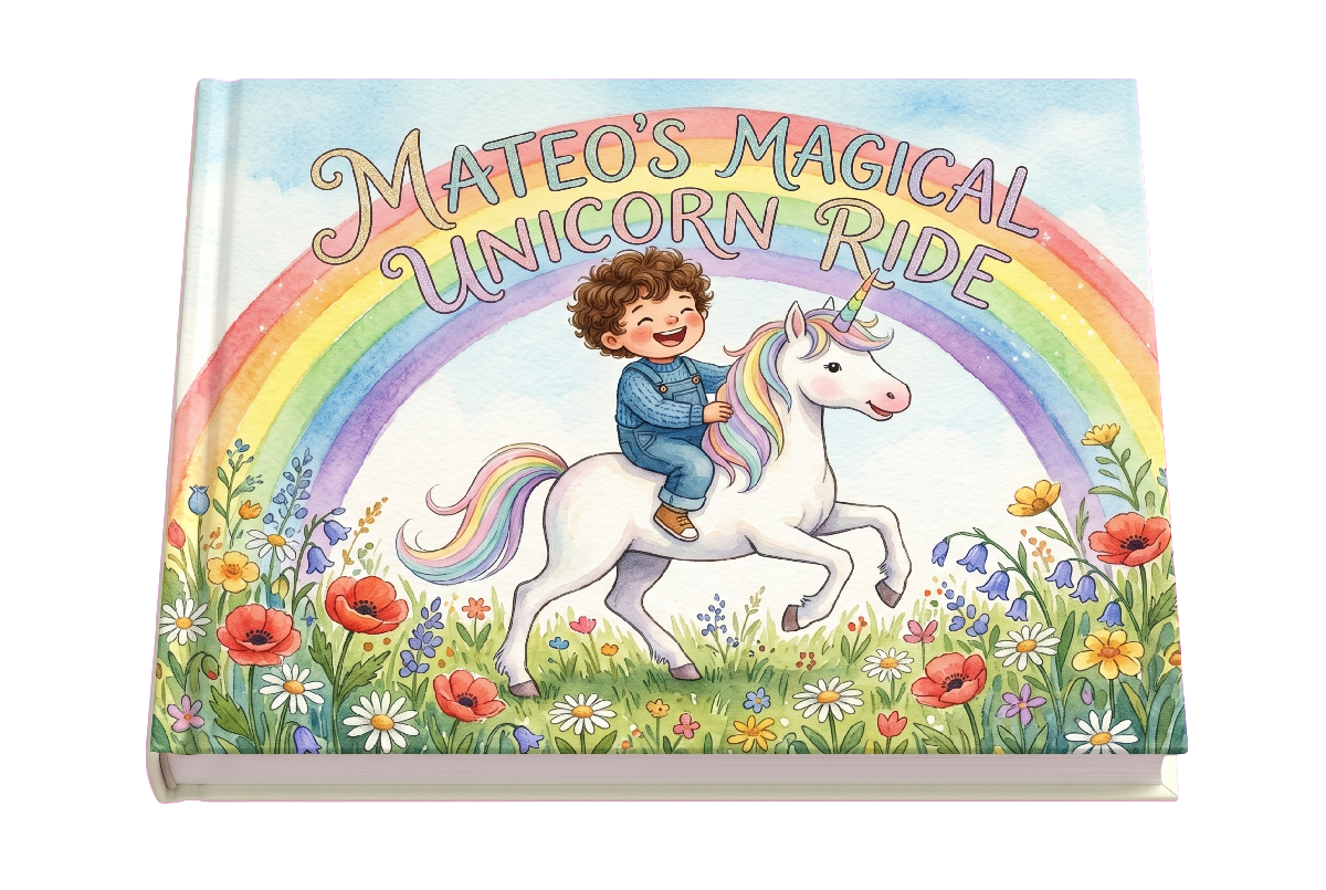 Mateo's personalised storybook cover