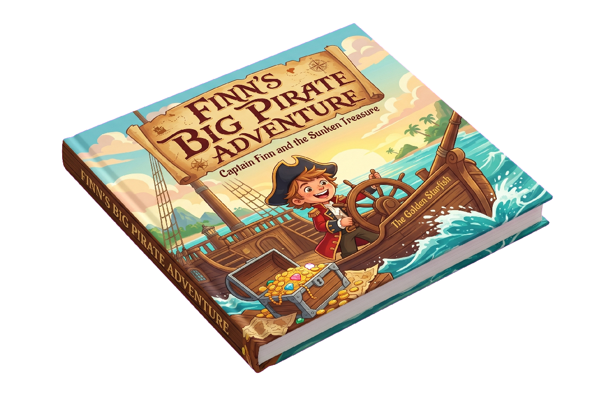 Finn's personalised storybook cover