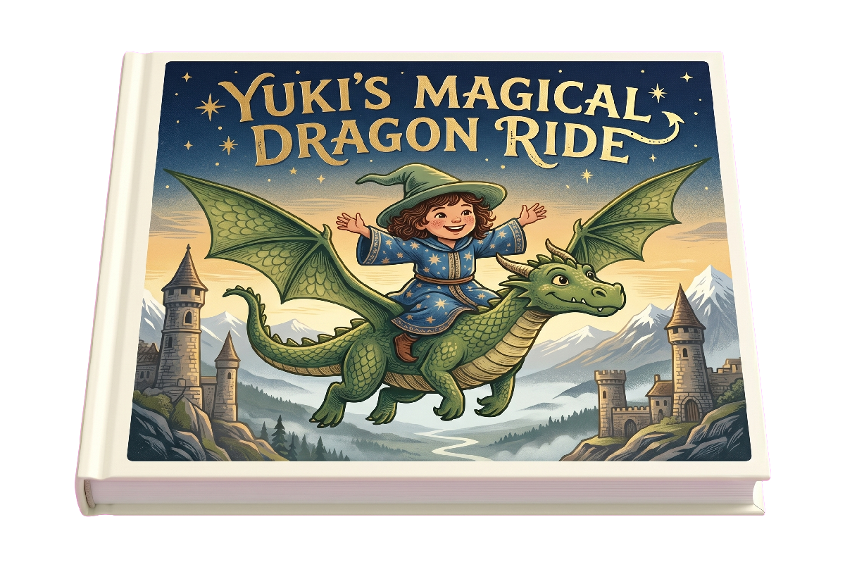 Yuki's personalised storybook cover