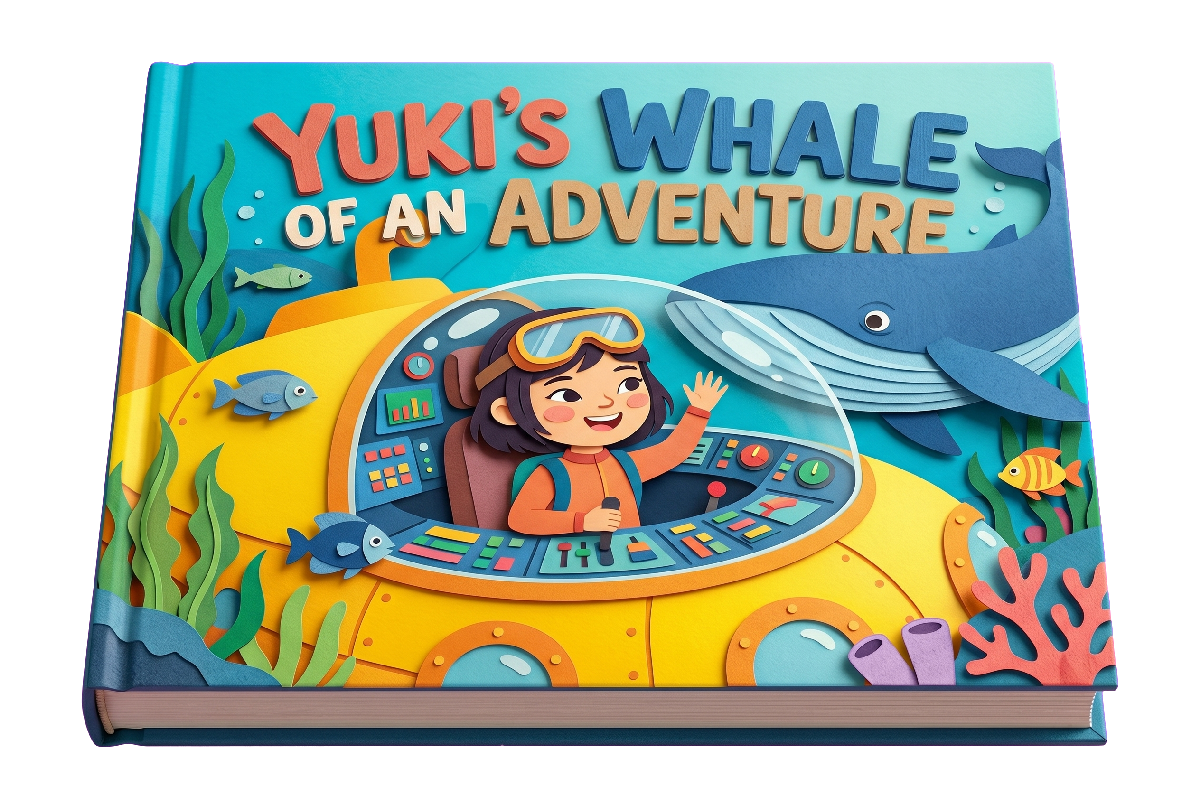 Yuki's personalised storybook cover