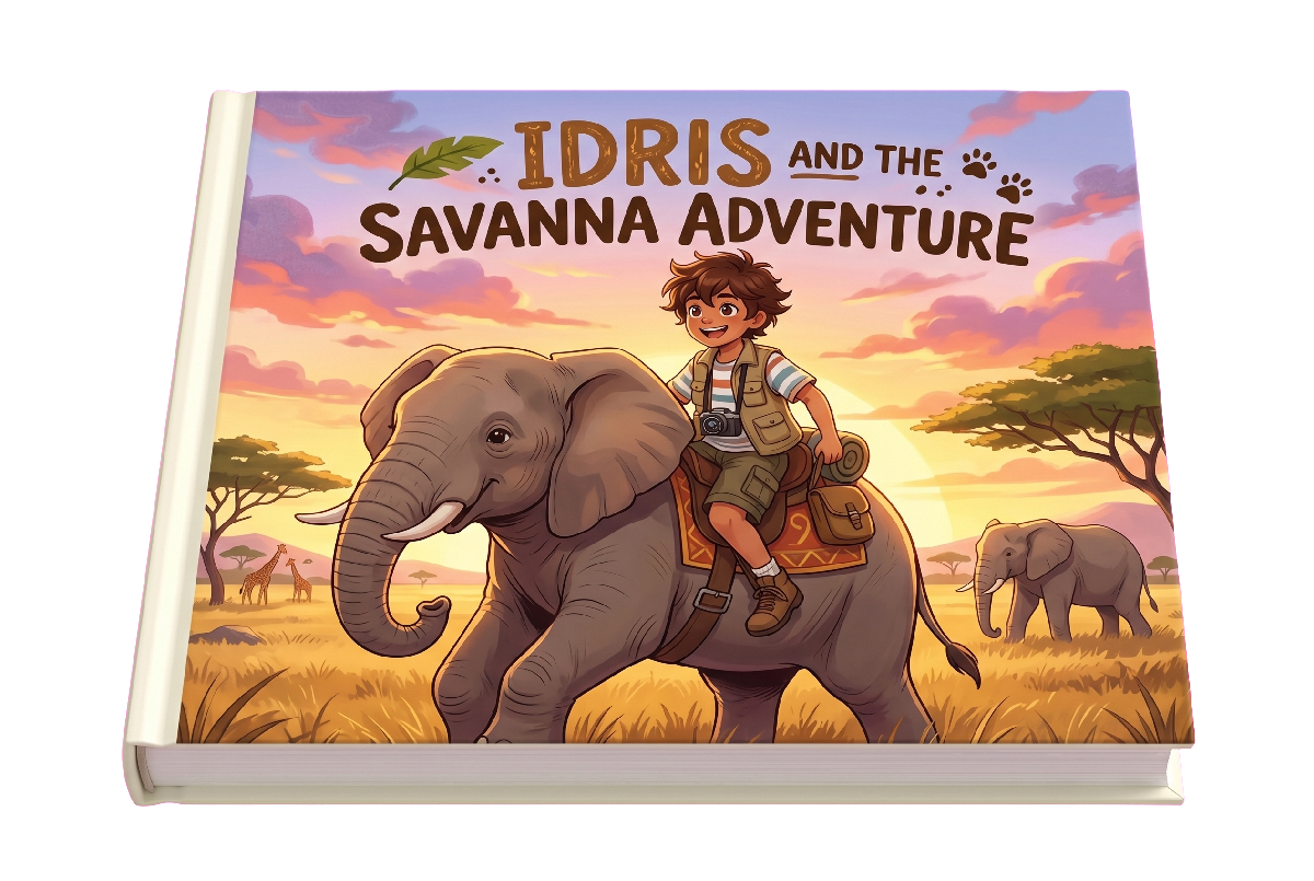 Idris's personalised storybook cover
